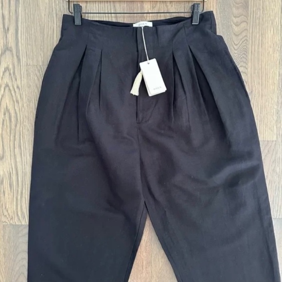 DÔEN Black Linen Louvre Pant, NWT - Picture 3 of 7